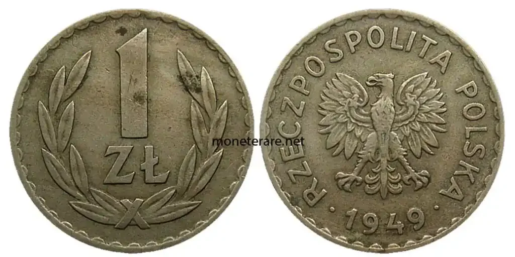 Polish Currency from 1 Zloty 1949