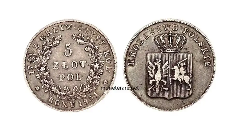 Poland Coin Zloty 1831