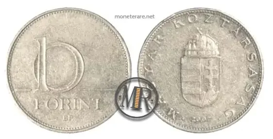 Hungarian 10 forint coin (10 Hungarian florins)