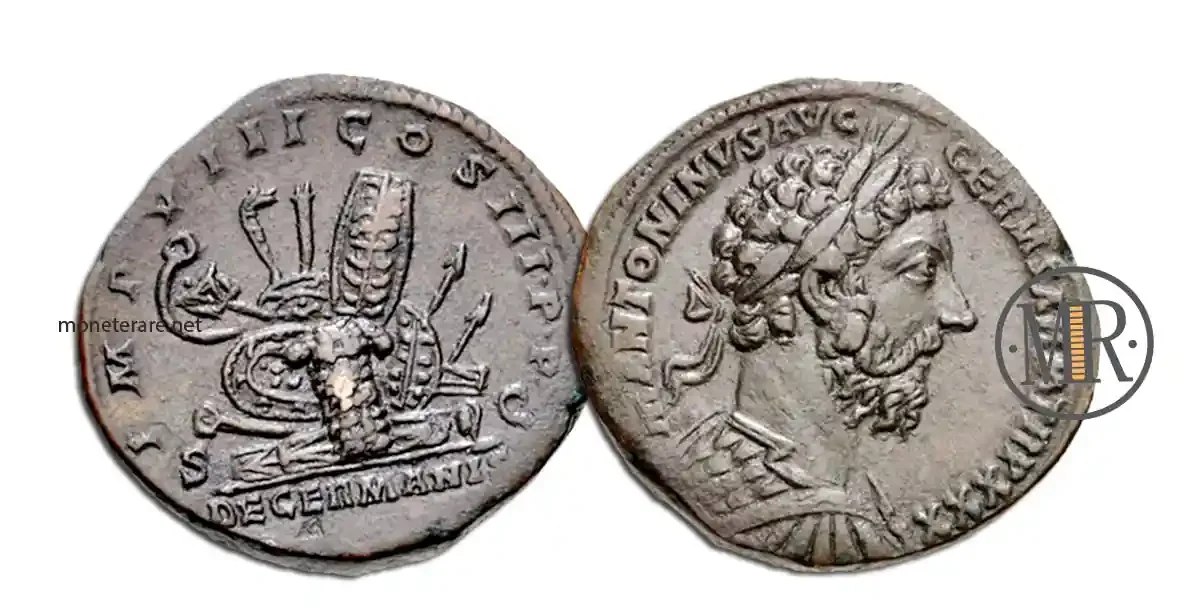 Roman coin Sestertius of Marcus Aurelius