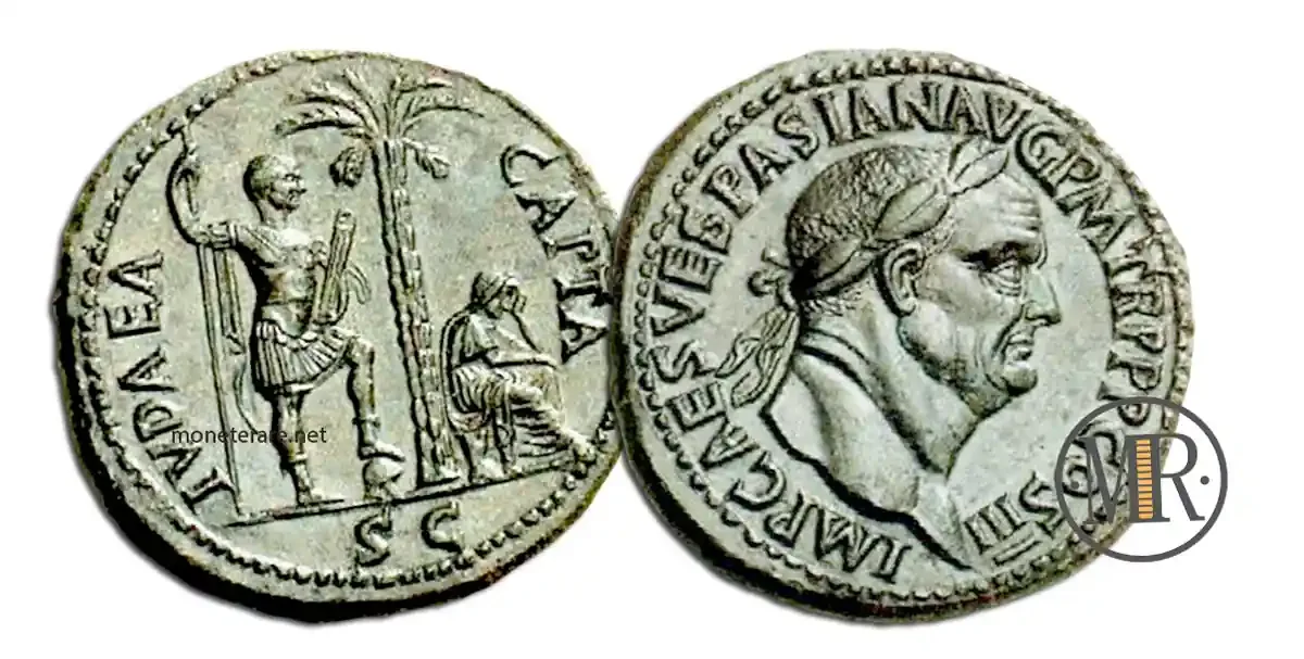 Roman coins Sestertius Vespasian