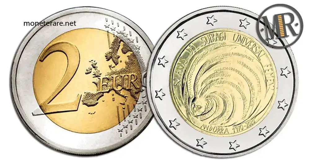 2 Euro Commemorative Andorra 2020 Women's Universal Suffrage