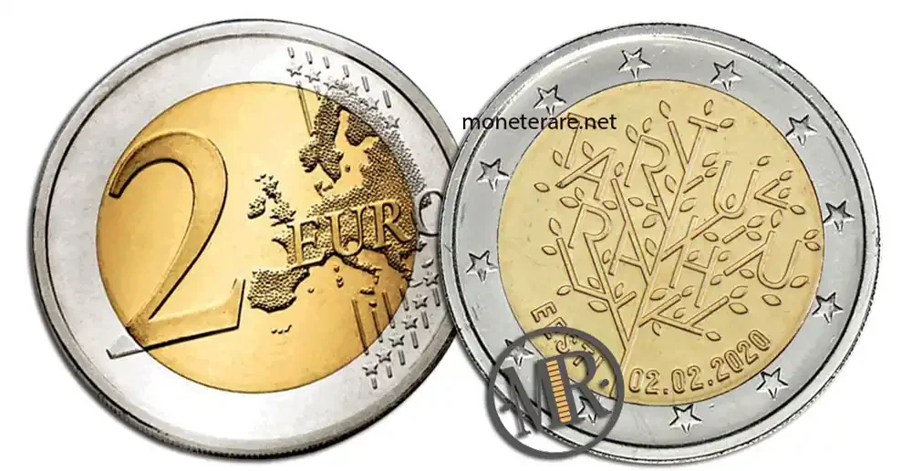 2 Euro Commemorative Estonia 2020 Treaty of Tartu
