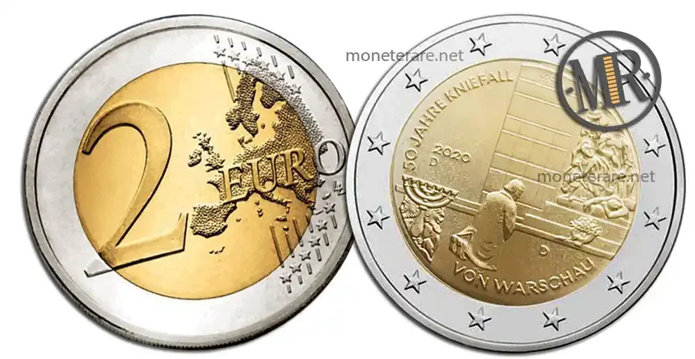 2 Euro Commemorative Germany 2020 The Warsaw Genuflection