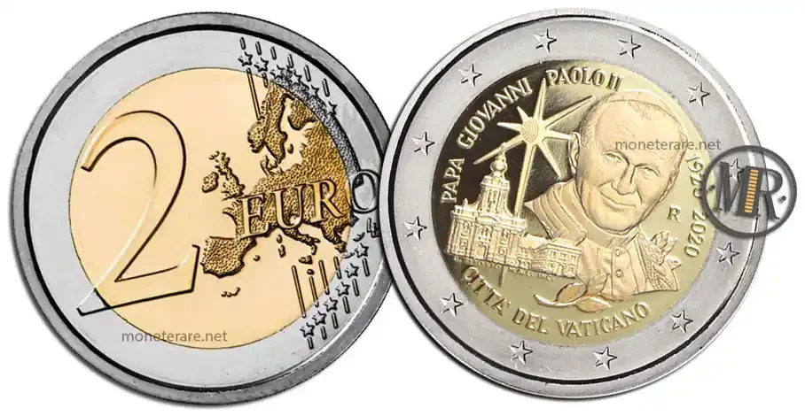 2020 Commemorative €2 Vatican John Paul II