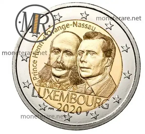 2 Euro Commemorative Luxembourg 2020 200 Years Prince Henri Uncirculated
