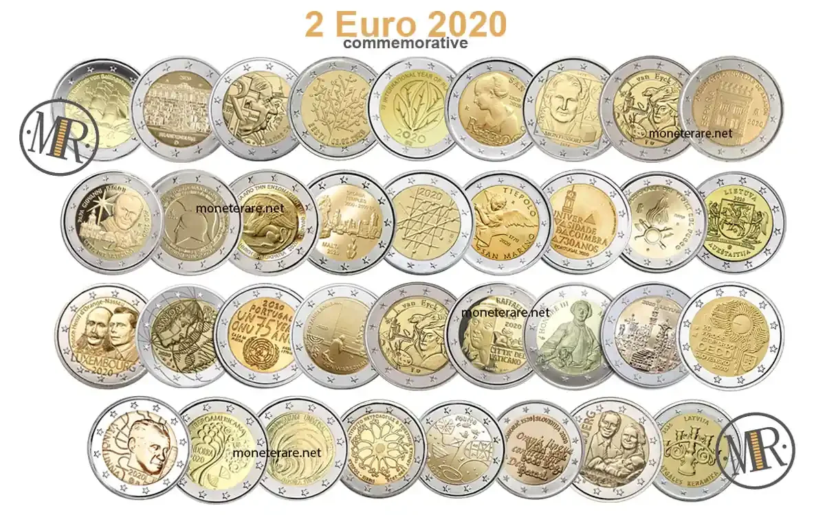 2 Euro 2020 commemorative coins catalogue
