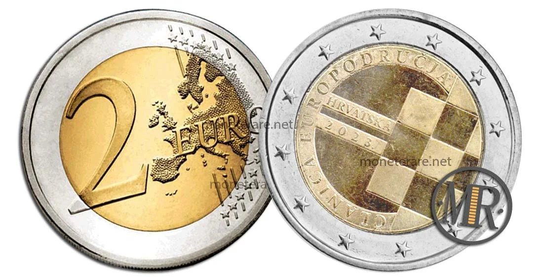 2 Euro Commemorative Croatia 2023 Introduction of the Euro