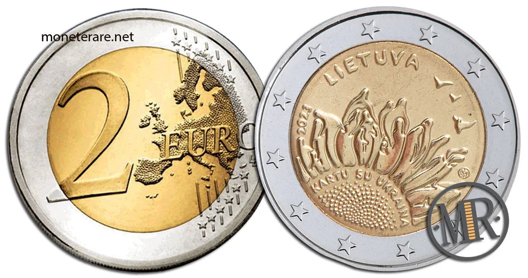 2 Euro Commemorative Lithuania 2023 Together with U