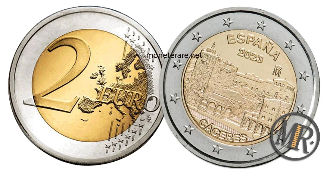 2 Euro Spain 2023 Historic Center Cáceres