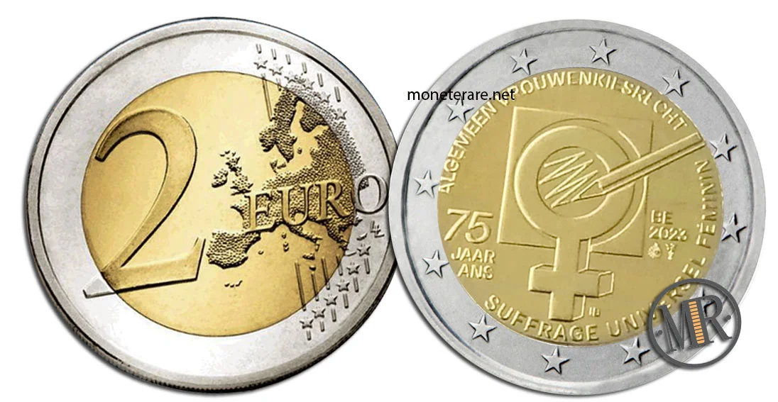 2 Euro Commemorative Belgium 2023 Women's Suffrage in Belgium