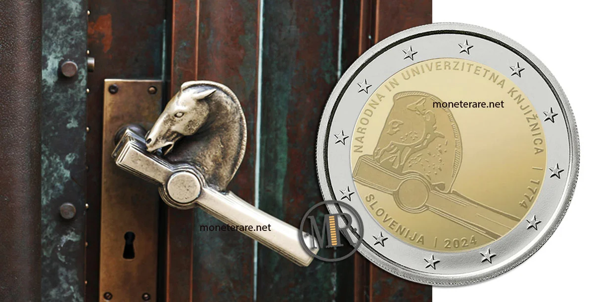2 Euro Commemorative Slovenia 2024 National and University Library Handle