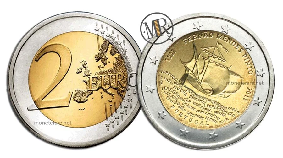 2 Euro Commemorative Portugal 2011 Fernão Mendes Pinto