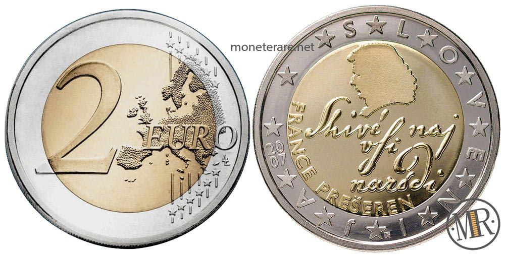 Piece Rare Euro Coins  Value of 2 Euro Coin & 2 Rare Cents