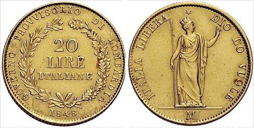 Golden 20 Lire of 1948