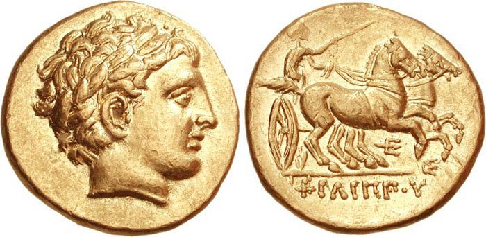 Greek Coin with Apollo