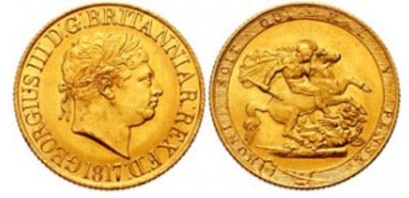 Gold Sovereign st george sovereign