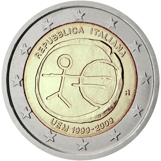 2 euro commemorative Italy 2009 UEM