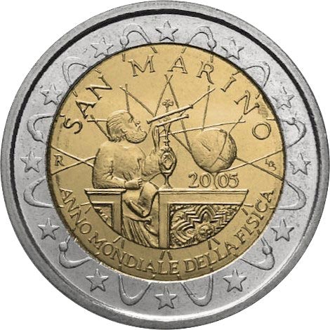 2 euro commemorative San Marino 2005