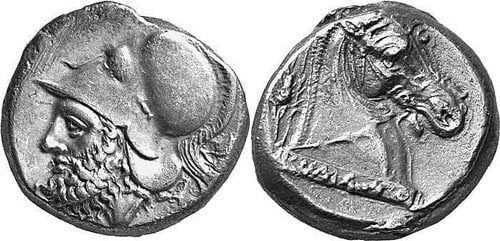 Didracma first Roman silver coins