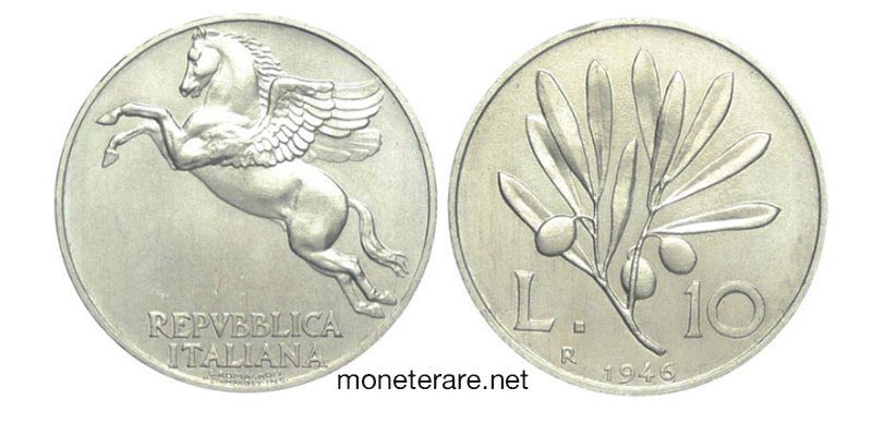 10 Lire Coins 1946