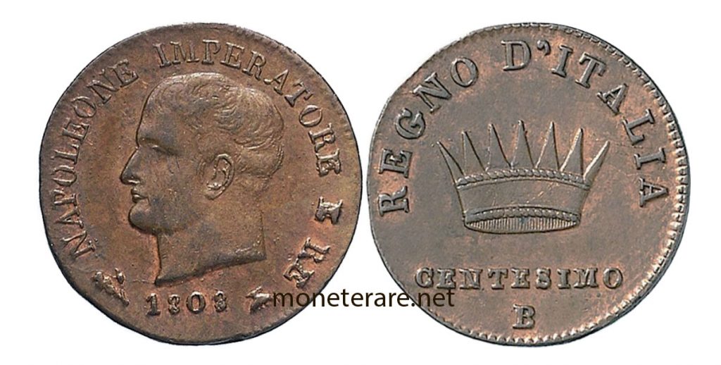1 Lira Cent coin of Napoleon