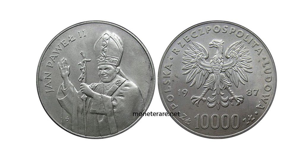 10.000 Zlotych 1987 rare polish coin