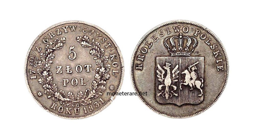 History of Polish Currency Zloty 1831