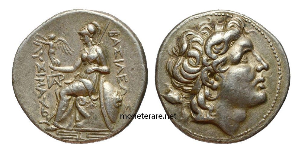 Thracian Lysimachus 327-281 B.C. Rare Tetradracma - greek coins ancient