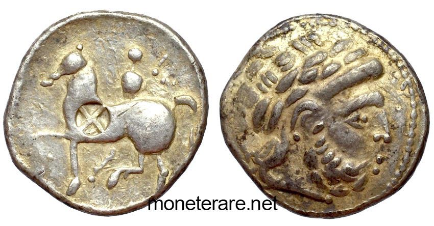 Greek Celtic Coin Danube Region III SEC. b.C. -AG/ Tetradracma - greek coins ancient