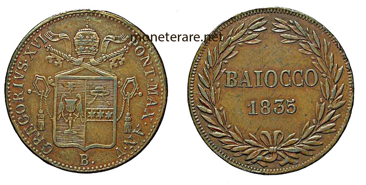 Baiocco Coins 1835-1845