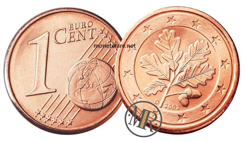 1 Cent German euro coins