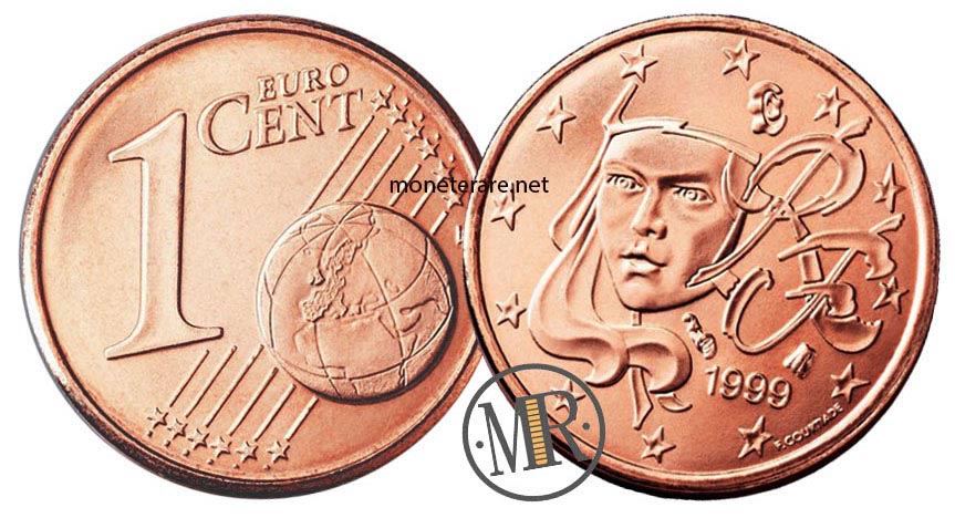 1 cent French Euro Coins