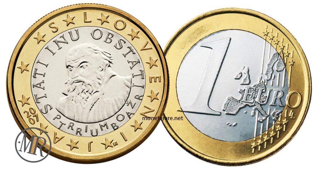1 euro Slovenian Euro coins