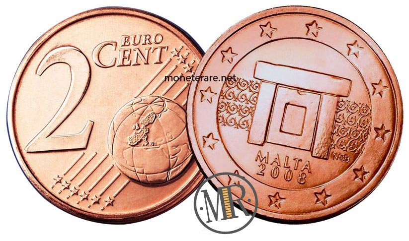 2 cents Malta Euro Coins