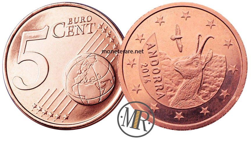 5 Cents Andorra Euro Coins