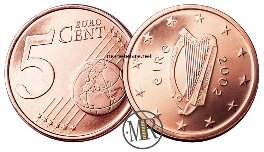 5 Cents Irish Euro Coins