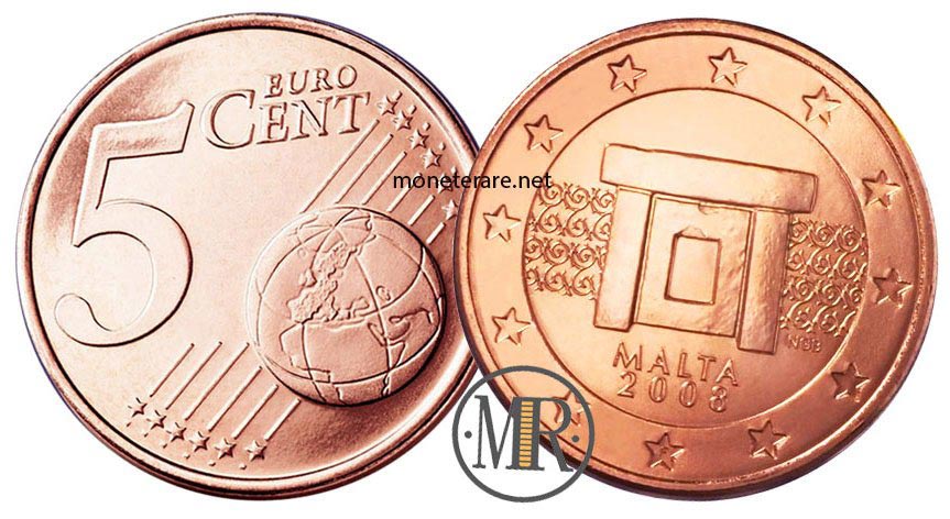 5 cents Malta Euro Coins