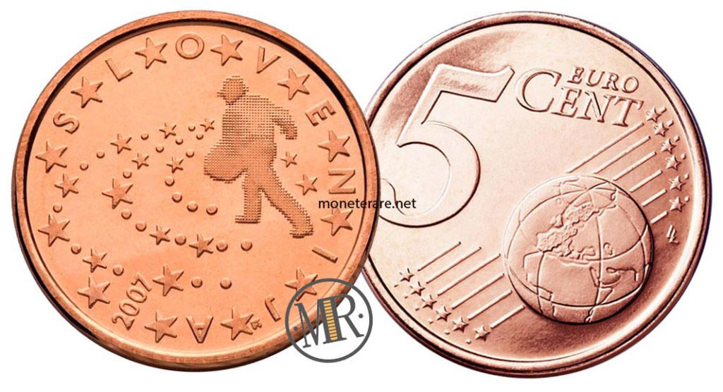 5 cents slovenian euro coins