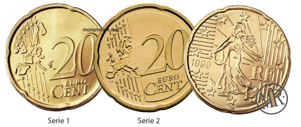 20 cents French Euro Coins
