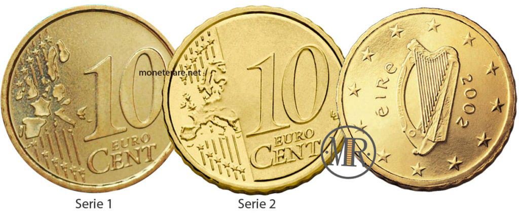 10 Cents Irish Euro Coins
