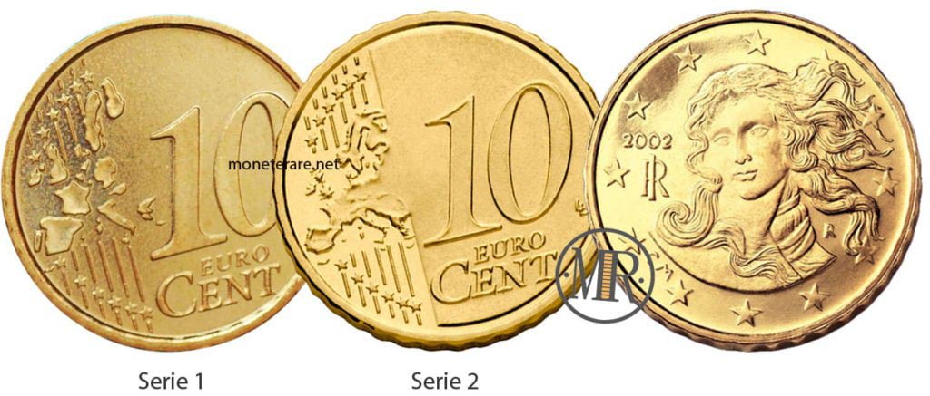 10 Cent euro italia coin with venere