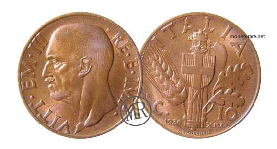 10 Lira Cents Coin "Empire" - 1st Copper Type