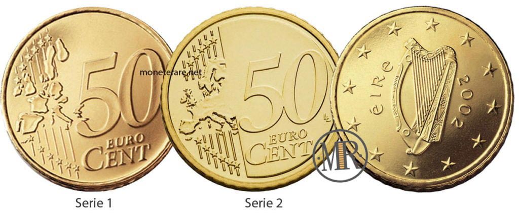 50 Cents Irish Euro Coins - Ireland