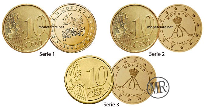 10 cent Monaco Euro Coins