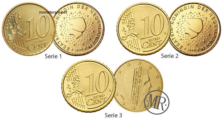 10 cent Netherlands Euro Coins