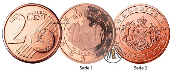2 cent Monaco Euro Coins