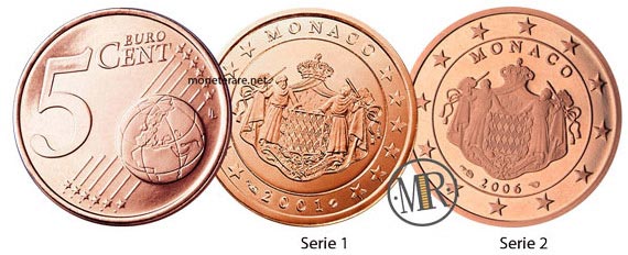 5 cent Monaco Euro Coins