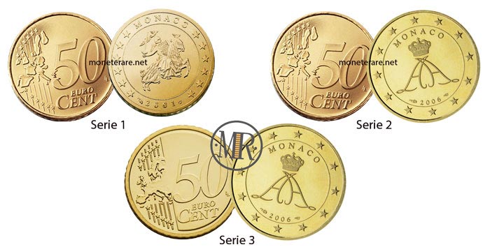 50 cent Monaco Euro Coins