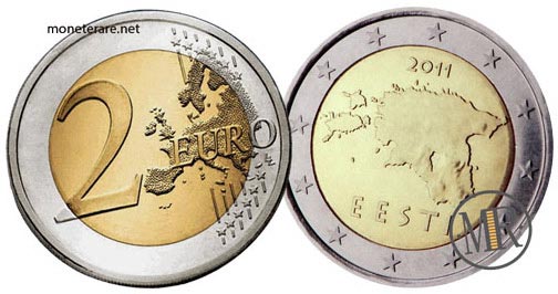 2 Euro Estonian Euro Coins